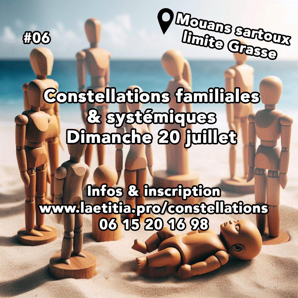 Constellation familiales & systémiques à Grasse dimanche 20 juillet
