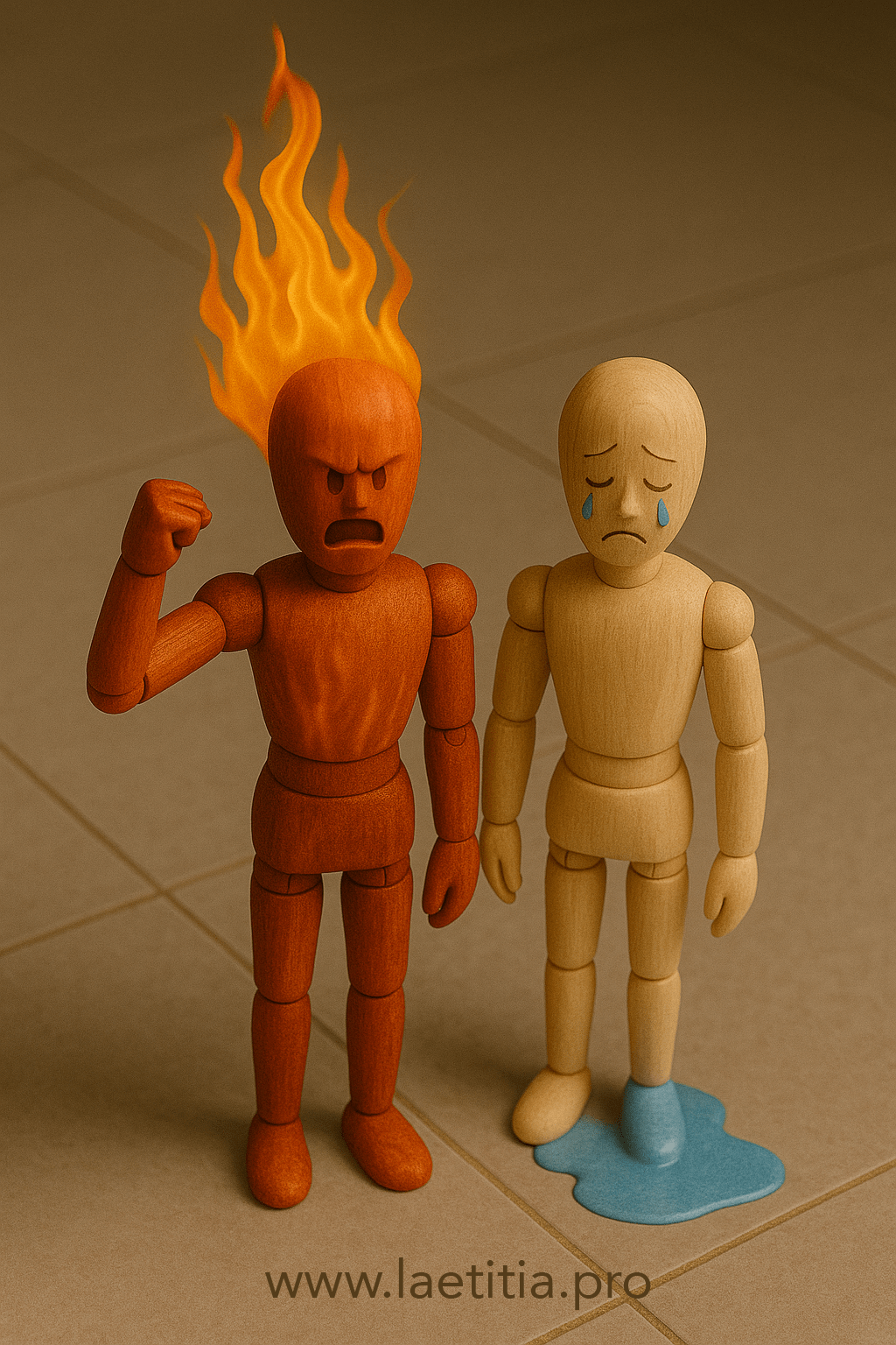 Emotion de colère ou de peur qui déforme la réalité